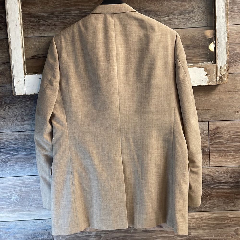 Men’s 3 pc Tan Dress Suit Size 42R, Made in Poland - Picture 2 of 13